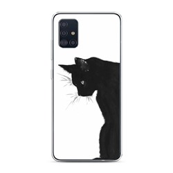 Силиконовый чехол Black cat на Samsung Galaxy A51
