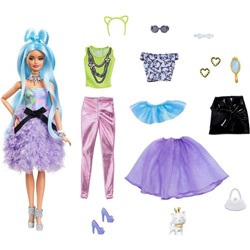 Кукла Barbie Экстра со светло-голубыми волосами с питомцем и аксесс GYJ69 7445937