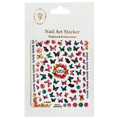 Nail Art Sticker, 2D стикер Z-D3866