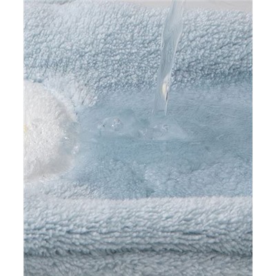 Полотенце из микрофибры в форме "Зайки", 1 шт. Цвет нежно-голубой.