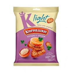 «Кириешки Light», сухарики со вкусом «Холодец с хреном», 80 гр. KDV