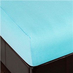 Простыня на резинке трикотажная 120х200 / Turquoise (бирюза)