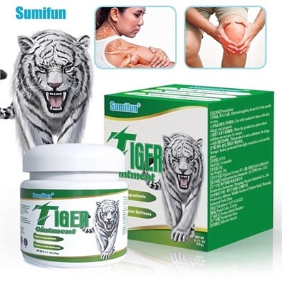 Мазь Sumifun TIGER Ointment, для снятия боли в мышцах шеи и поясницы, 20гр