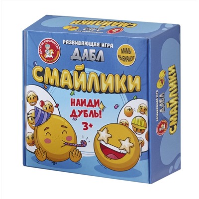 Игра настольная Дабл "Смайлики" (20 карточек)