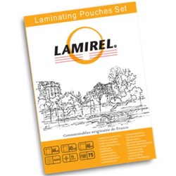 Пленка для ламинирования НАБОР 75 шт (А4, А5, А6 по 25 шт.) 75 мкм LA-78787 Lamirel