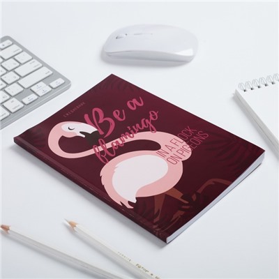 Ежедневник в точку Be a flamingo, А5, 64 листа