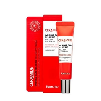 СЫВОРОТКА ДЛЯ ВЕК И ГЛАЗ РОЛИКОВАЯ С КЕРАМИДАМИ CERAMIDE WRINKLE CARE RELAXING ROLLING EYE SERUM 25мл