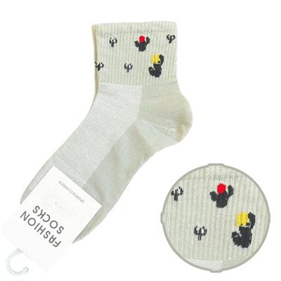 Хлопковые носки FASHION SOCKS (серые)