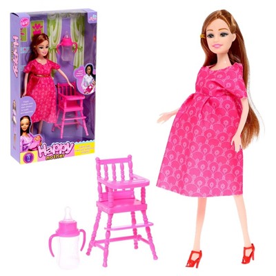 Кукла модель "Наташа" беременная, с аксессуарами, МИКС 2669962