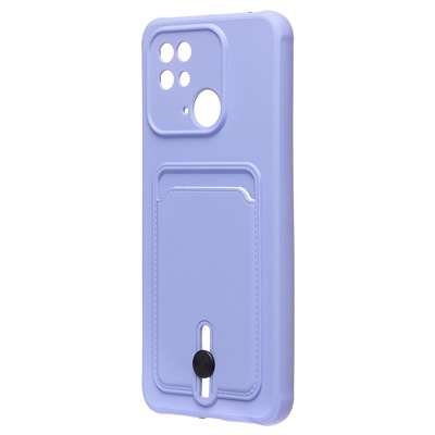 Чехол-накладка - SC304 с картхолдером для "Xiaomi Redmi 10C" (dark violet)