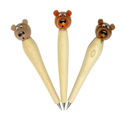 Ручка деревянная Медведь, МД