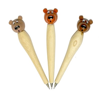 Ручка деревянная Медведь, МД