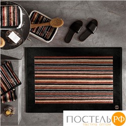 TOGAS ЭРВЕ корич-черн Коврик для ванной 60х90, 1 пр., 75% хлопок/25% модал, 650 г/м2