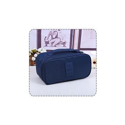 15%Дорожный органайзер для белья и косметики - сумка органайзер для путешествий,1 шт. Размер 28*16*12 см. Цвет темно-синий.