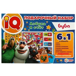 Азбука и счёт. Буба. IQ-подарочный набор 6 в 1. Умные игры