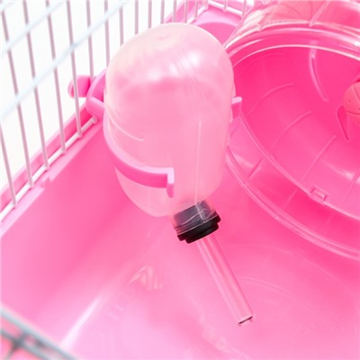 Клетка для грызунов "Пижон", 23 х 17 х 17 см, розовая