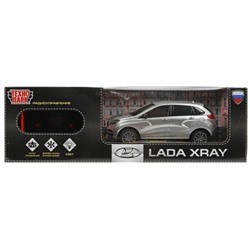 Машина р/у LADA XRAY 18 см, свет, сереб, кор. Технопарк