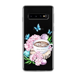 Силиконовый чехол Кофейная чашка на Samsung Galaxy S10