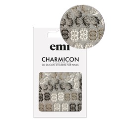 EMI, Charmicon 3D Silicone Stickers - 3D-наклейки для ногтей №216 (Ажурный принт)