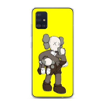 Силиконовый чехол Кукла KAWS на Samsung Galaxy A51