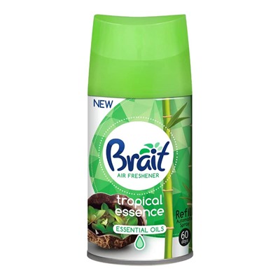 Освежитель воздуха BRAIT Freshmatic Tropical Essence Сменный баллон 250мл (совместим с AirWick)