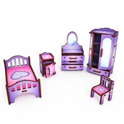 Цветной набор "Спальня" (фиолетовый мистик)