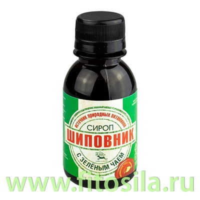 Сироп Шиповник с зелёным чаем 100 мл "Универсал-Фарма"