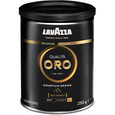 LAVAZZA. ORO Mountain Grown (молотый) 250 гр. жест.банка