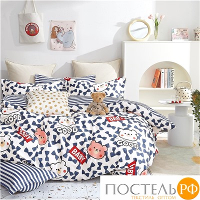 TPIG4-1621 КОД1050, Twill 1,5 спальный, 50x70 (1 шт), 70x70 (1 шт), Сатин (Твил), Коробка