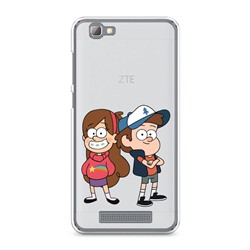 Силиконовый чехол Gravity Falls дети на ZTE Blade A610