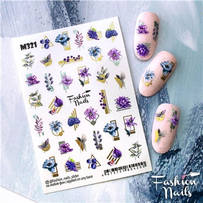 Fashion Nails, Слайдер-дизайн M321