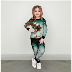 Детский костюм со свитшотом Новогодние зверушки 3