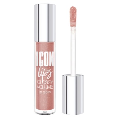 LUX visage LIP  Блеск для губ с эффектом объема ICON lips glossy volume 507 Desert Taupe