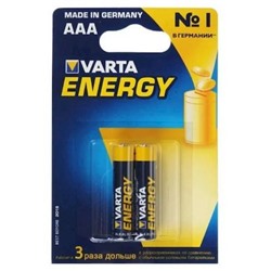 Элемент питания LR03 VARTA  2BL ENERGY 4103