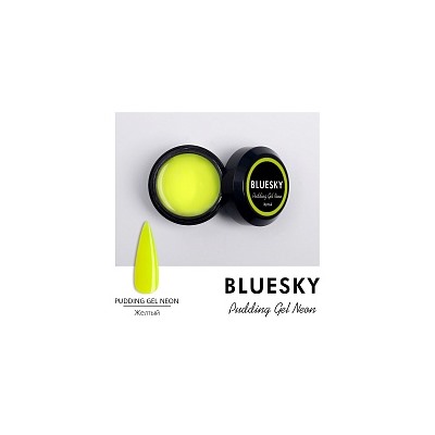 Bluesky, Pudding Gel NEON - цветной полигель (желтый), 8 гр