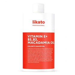 Likato Шампунь для окрашенных волос / Colorito Vitamin E + B5, B3, Macadamia Oil, 750 мл