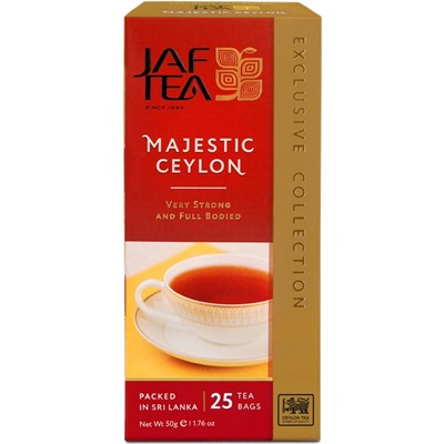 JAF TEA. Majestic ceylon карт.пачка, 25 пак.