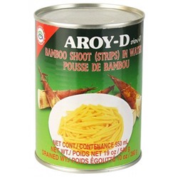 Ростки бамбука полосками Bamboo Shoot (strips) Aroy-D 540 гр. ж/б