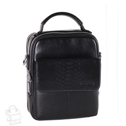 Сумка мужская кожаная 3082H black Heanbag