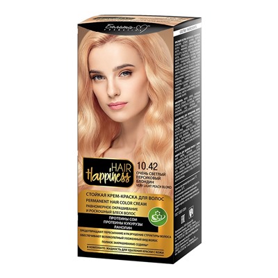 Белита-М Hair Happiness  HAIR Happiness краска для волос тон № 10.42 Очень светлый персиковый блондин