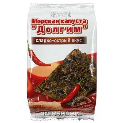 Морская капуста со сладко-острым вкусом "Долгим", Корея, 5 г Акция