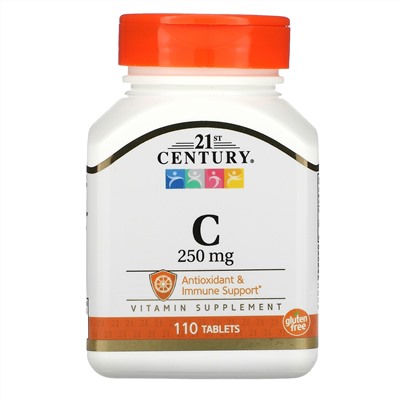 21st Century, Витамин C, 250 мг, 110 таблеток