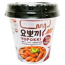 Токпокки с остро-пряным вкусом в чашке Hot and Spicy Yopokki, Корея, 120 г. Акция