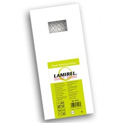 Пружина для переплета пластиковая 32 мм 25 шт. (241-280л) белая LA-78774 Lamirel