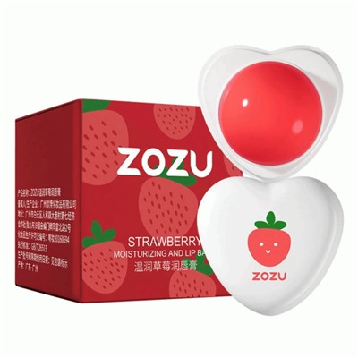 Бальзам для губ в стильной упаковке ZOZU STRAWBERRY