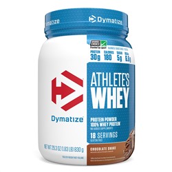 Dymatize Nutrition, Athlete’s Whey, молочная сыворотка, шоколадный шейк, 828 г (1,83 фунта)
