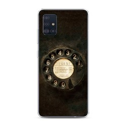 Силиконовый чехол Старинный телефон на Samsung Galaxy A51