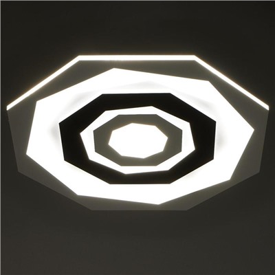 Светильник c ПДУ 69537/1 LED 144Вт диммер белый-черный 36х36х4,5 см