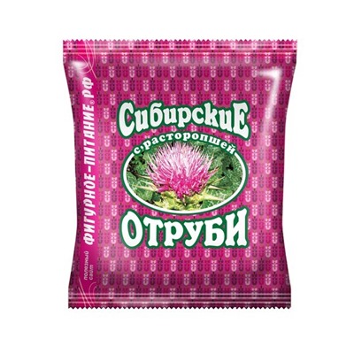 Отруби Сибирские ПШЕНИЧНЫЕ (с расторопшей), 200 г