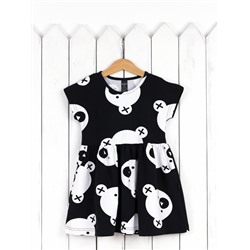 Платье для девочки Baby Boom С214/1-К Мишки на черном Б101